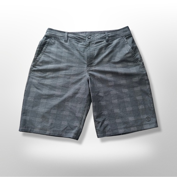Men’s Hang Ten 🤙🏼 Shorts, Size 34, Grey Plaid Pattern - Picture 1 of 8